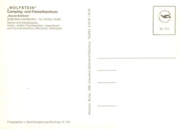 Bad Harzburg Wolfstein Camping und Freizeitzentrum Fliegeraufnahme – Bild 2
