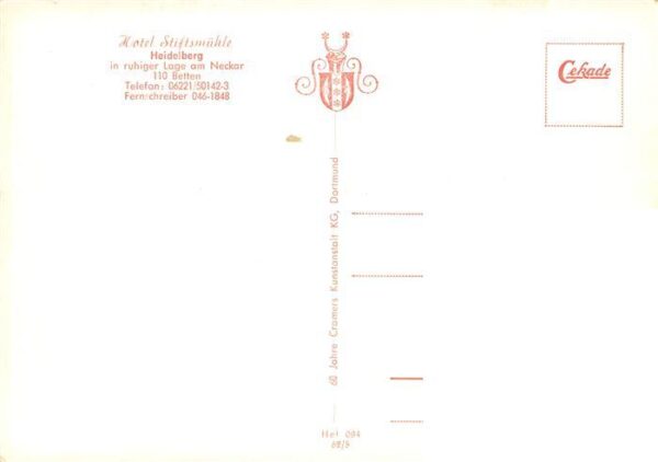 Heidelberg  Neckar Hotel Stiftsmuehle – Bild 2