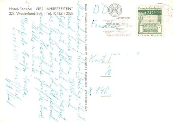 Westerland Sylt Hotel Vier Jahreszeiten – Bild 2