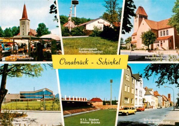 Schinkel Osnabrueck Pauluskirche Campingplatz Rosenkranz Kirche VfL Stadion Brem