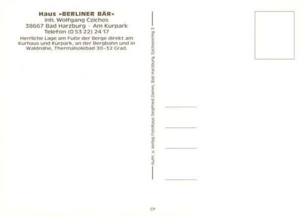 Bad Harzburg Haus Berliner Baer – Bild 2