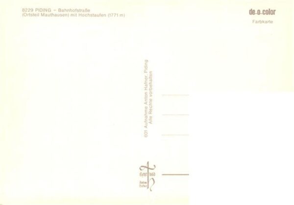 Mauthausen Piding Bahnhofstrasse mit Hochstaufen – Bild 2