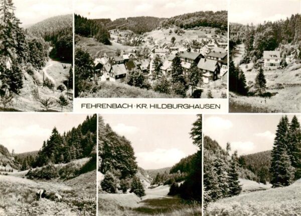 Fehrenbach Thueringer Wald Panorama Teilansichten