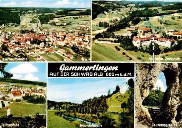 Gammertingen Fliegeraufnahme Kurheim Zolleralb Teilansicht Wendelstein Teufelsta