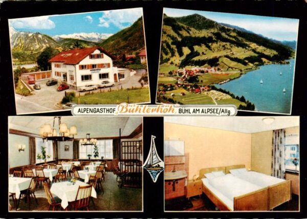 Buehl Alpsee Immenstadt Allgaeu Alpengasthof Buehlerhoeh Fliegeraufnahme Gaststu
