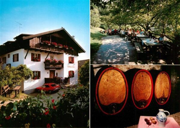 Pardell Klausen Suedtirol Gasthof Huber Restaurant Jausenstation Weinfaesser