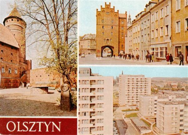 Olsztyn Allenstein PL Zamek fragment dzidzinca i baszta narozna Ulica Straomiejs