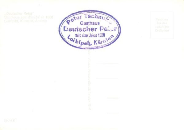 Loiblpass Karawanken AT Gasthaus Deutscher Peter – Bild 2