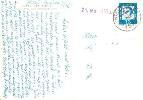 Hinterzarten Gaestehaus Berne – Bild 2