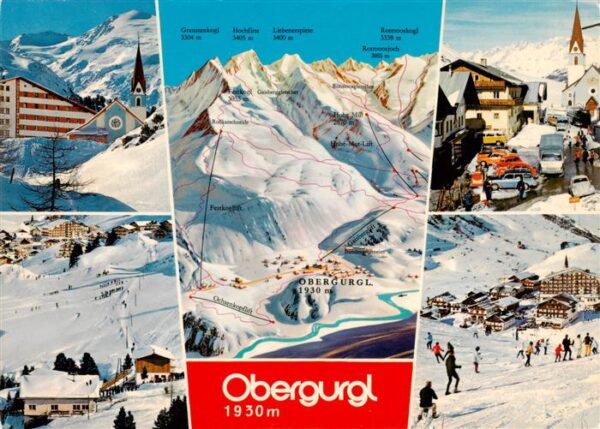 Obergurgl Soelden oetztal Tirol Hotel Kirche Panorama Skigebiet Ortspartien