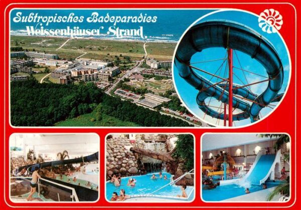 Weissenhaeuser Strand Fliegeraufnahme Wasserrutsche Schwimmbad