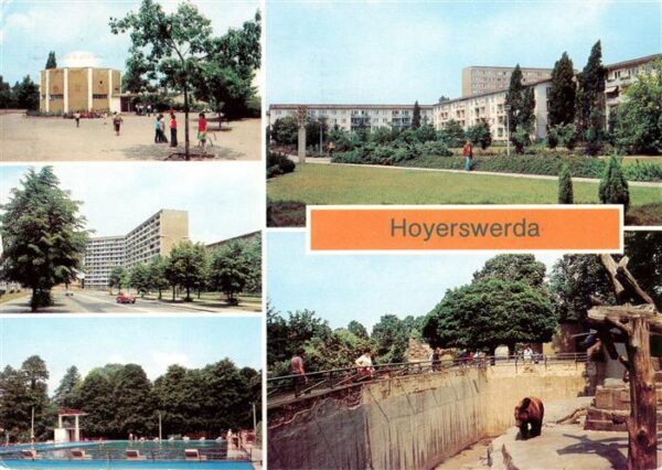 Hoyerswerda Planetarium Magistrale am Knie Wohnkomplex Freibad Tierpark