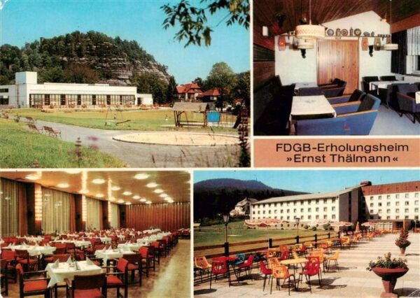 Oybin FDGB Erholungsheim Ernst Thaelmann Urlauberrestaurant Weinstube Speisesaal