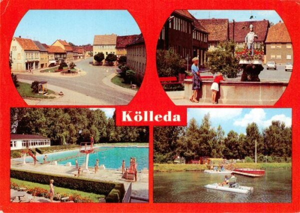 Koelleda Markt Wipertusbrunnen Schwimmbad Gondelteich