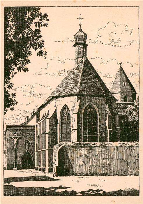 Ladenburg St Sebastianskapelle Zeichnung AD 1474