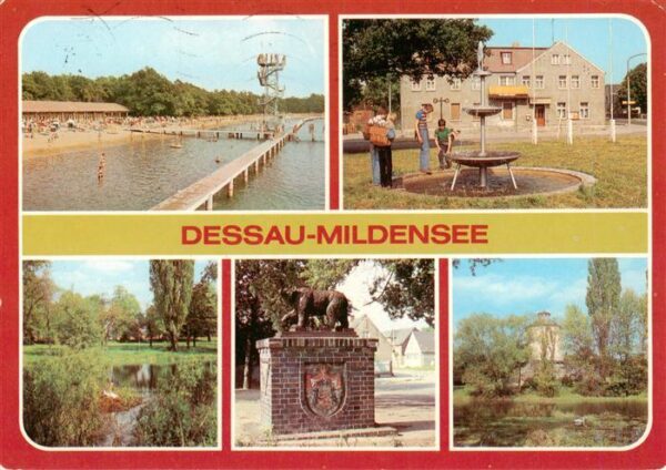 Mildensee Strandbad Adria Konsum Klubgaststaette Scholitzer See Gedenkstein fuer