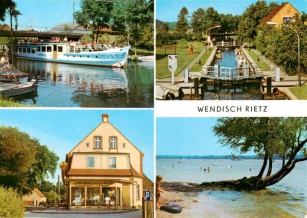Wendisch Rietz Am Scharmuetzelsee Fahrgastschiff Schleuse Seepartie Geschaeftsha