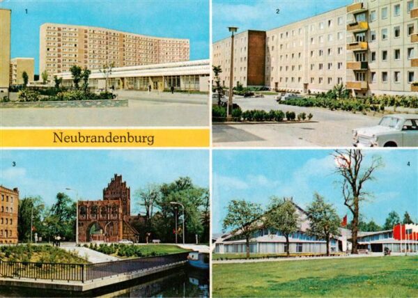 Neubrandenburg Juri Gagarin Ring Keplerstrasse Treptower Tor Stadthalle