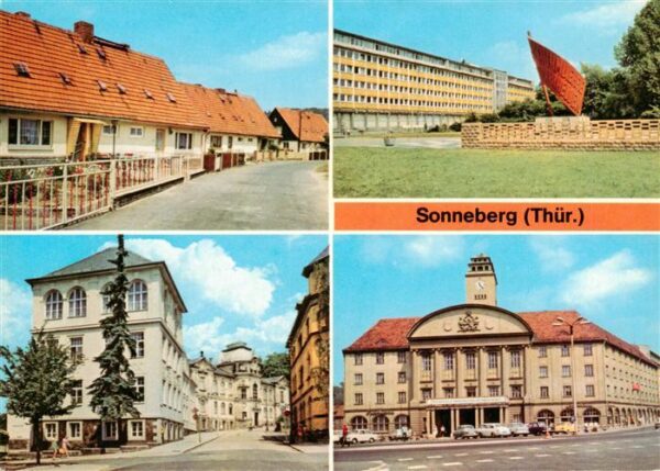 Sonneberg  Thueringen Siedlung Wehd Ehrenmal der Freundschaft Spielzeugmuseum Ra