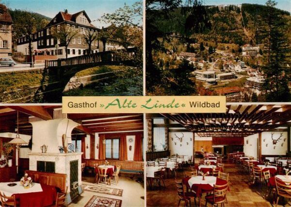 Wildbad Schwarzwald Gasthof Alte Linde Restaurant Ortsansichten