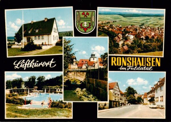 Ronshausen Teilansichten Panorama Freibad