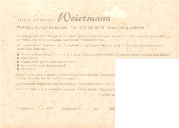Gaienhofen Bodensee Hotel Pension Weiermann – Bild 2