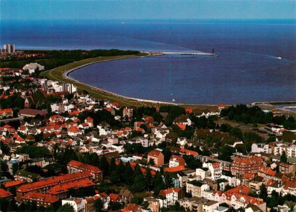Cuxhaven Nordseebad Blick zur Grimmershoernbucht