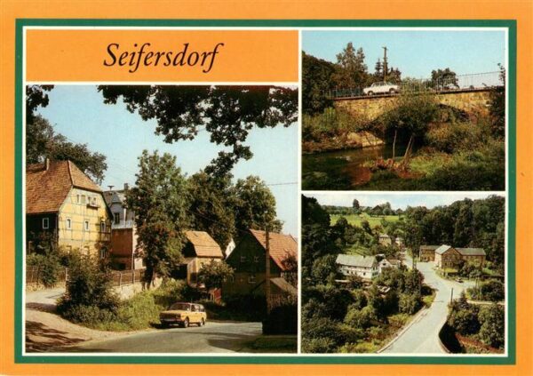 Seifersdorf  Dippoldiswalde Teilansicht Bruecke ueber die Rote Weisseritz