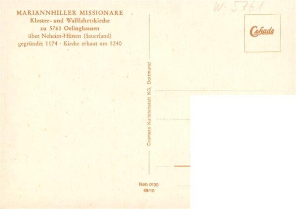 Oelinghausen Mariannhiller Missionare Kloster- und Wallfahrtskirche – Bild 2