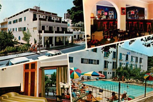 Paguera Mallorca Islas Baleares ES Hotel Cupido Gastraeume Bar Schwimmbad