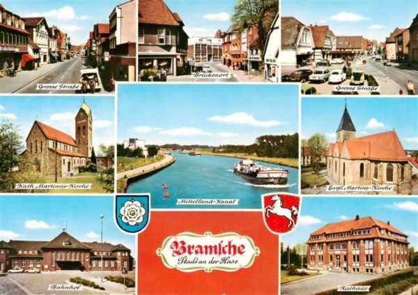 Bramsche Hase Grosse Strasse Katz Martinus Kirche Brueckenort Ev Martins Kirche
