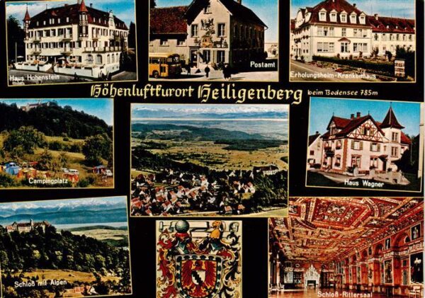 Heiligenberg Baden Haus Hohenstein Postamt Erholungsheim Krankenhaus Campingplat