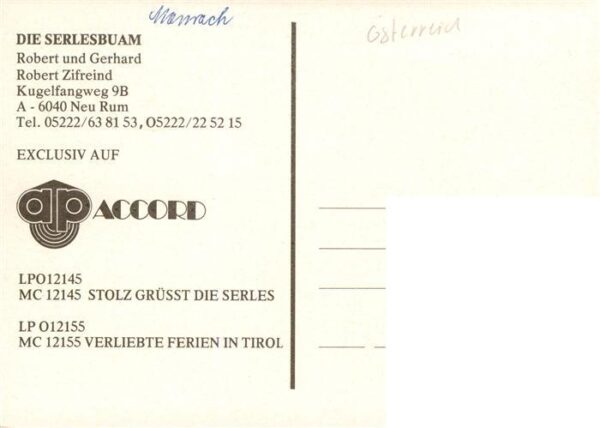 Rum Tirol Die Serlesbuam Musiker – Bild 2