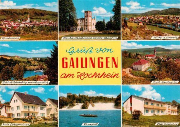 Gailingen Singen BW Panorama Kliniken Dr Schmieder Schloss Rheinburg Schweiz Alp