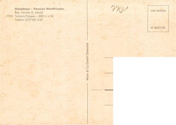 Tengen Gaestehaus Pension Waldfrieden Gaststube Zimmer – Bild 2