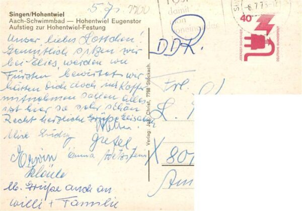 Singen Hohentwiel Aach Schwimmbad Hohentwiel Eugenstor Aufstieg zur Hohentwiel F – Bild 2