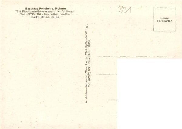 Fischbach Niedereschach Gasthaus Pension zum Mohren Gastraeume – Bild 2