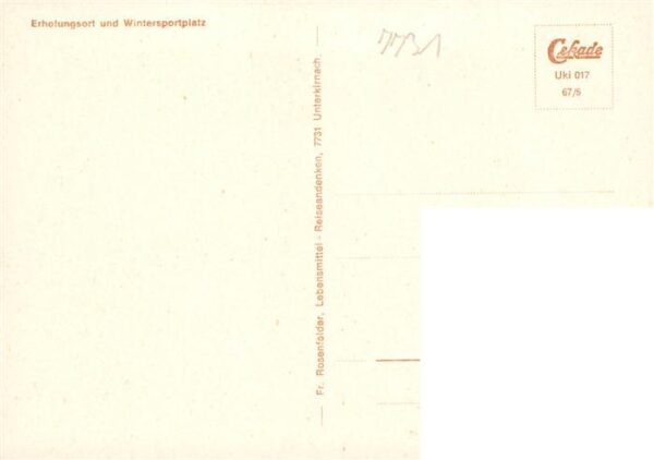Unterkirnach Gasthof Roessle Post Kirche Panorama Teilansichten – Bild 2