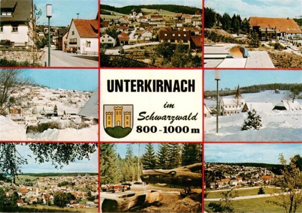 Unterkirnach Orts und Teilansichten Panorama Brunnen