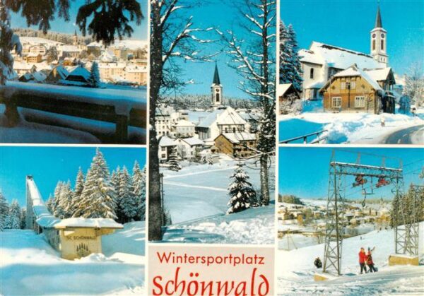 Schoenwald Schwarzwald Teilansichten Heilklimatischer Kurort und Wintersportplat