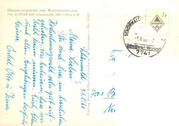 Schoenwald Schwarzwald Teilansichten Heilklimatischer Kurort und Wintersportplat – Bild 2