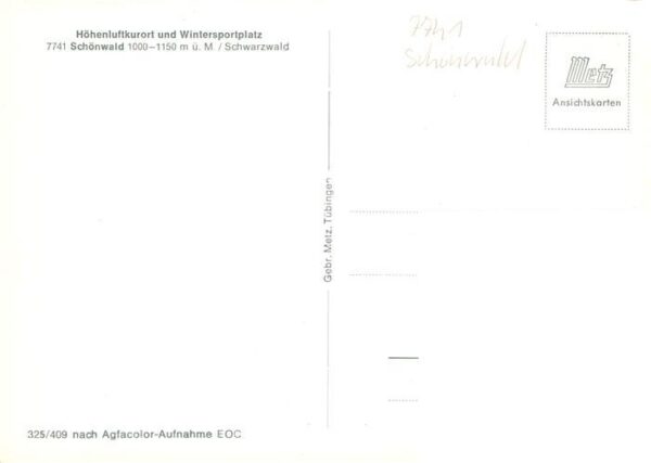 Schoenwald Schwarzwald Gesamtansicht Heilklimatischer Kurort und Wintersportplat – Bild 2