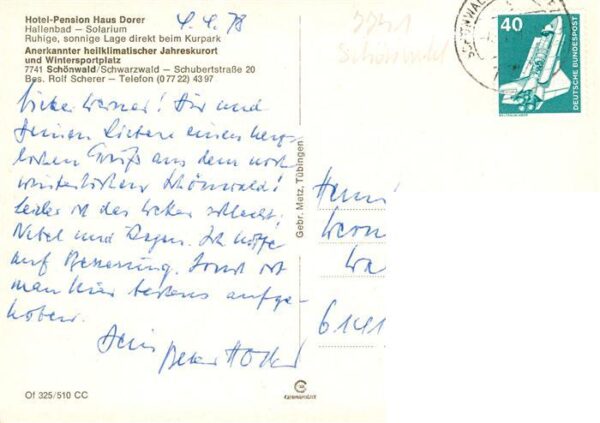 Schoenwald Schwarzwald Hotel Pension Haus Dorer – Bild 2