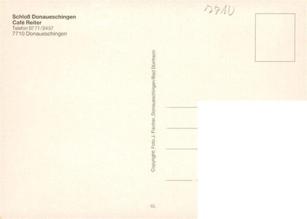 Donaueschingen Schloss Schlosskirche Cafe Reiter Gastraum – Bild 2