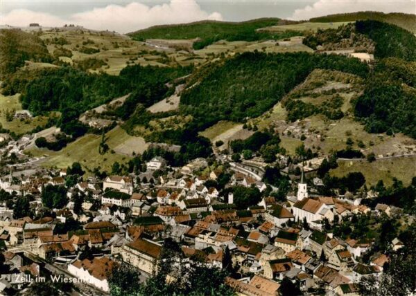 Zell Wiesental Fliegeraufnahme