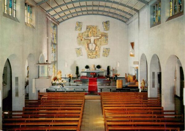 Berghaupten Kath Pfarrkirche St Georg mit Altarmosaik