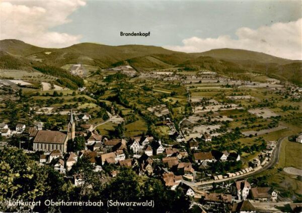 Oberharmersbach Fliegeraufnahme mit Brandenkopf