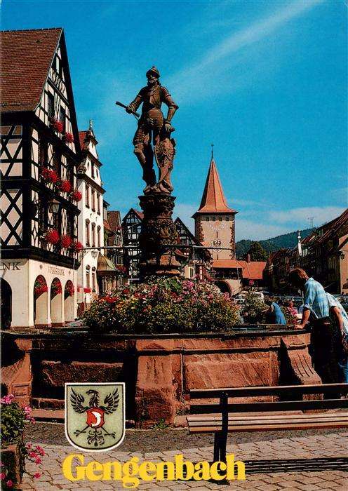 Gengenbach Marktplatz Brunnen Obertor
