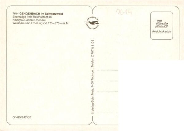 Gengenbach Fliegeraufnahme Ortspartien – Bild 2