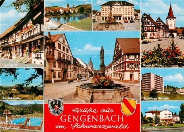 Gengenbach Engelsgasse Jakobskapelle Schwimmbad An der Kinzig Rathaus Marktbrunn